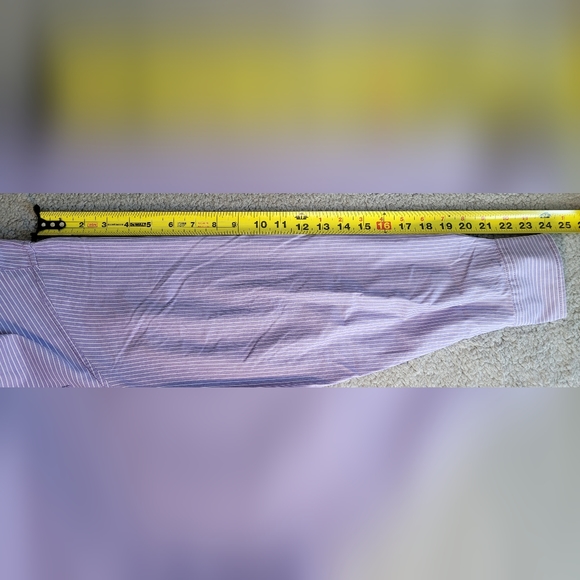 Boden Mens Purple Striped Button Down Cotton Shirt Medium - Picture 7 of 8